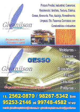 Gesso em geral e elétrica