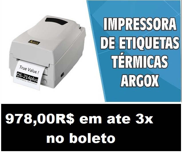 Foto 1 - Impressora argox 214 plus nova