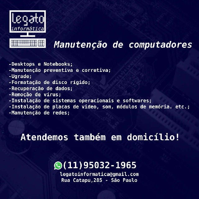 Foto 1 - Manuteno de computadores na mooca