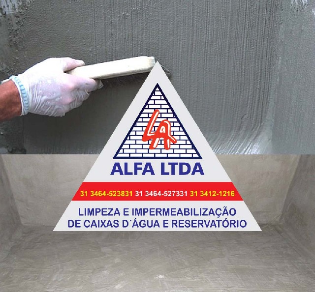 Desinfecção de caixa de agua